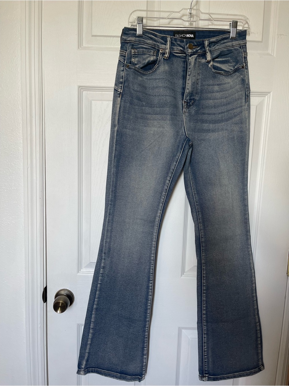 Fashion Nova Women's Mid-Rise Flare Jeans